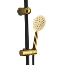 Shower Column Fontastock Black Golden Stainless steel ABS Chromed
