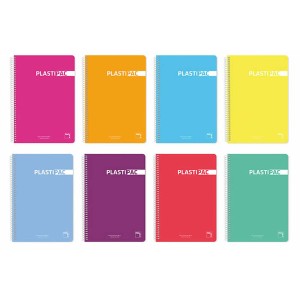 Cahier Pacsa Plastipac Multicouleur quarto 5 Pièces 80 Volets