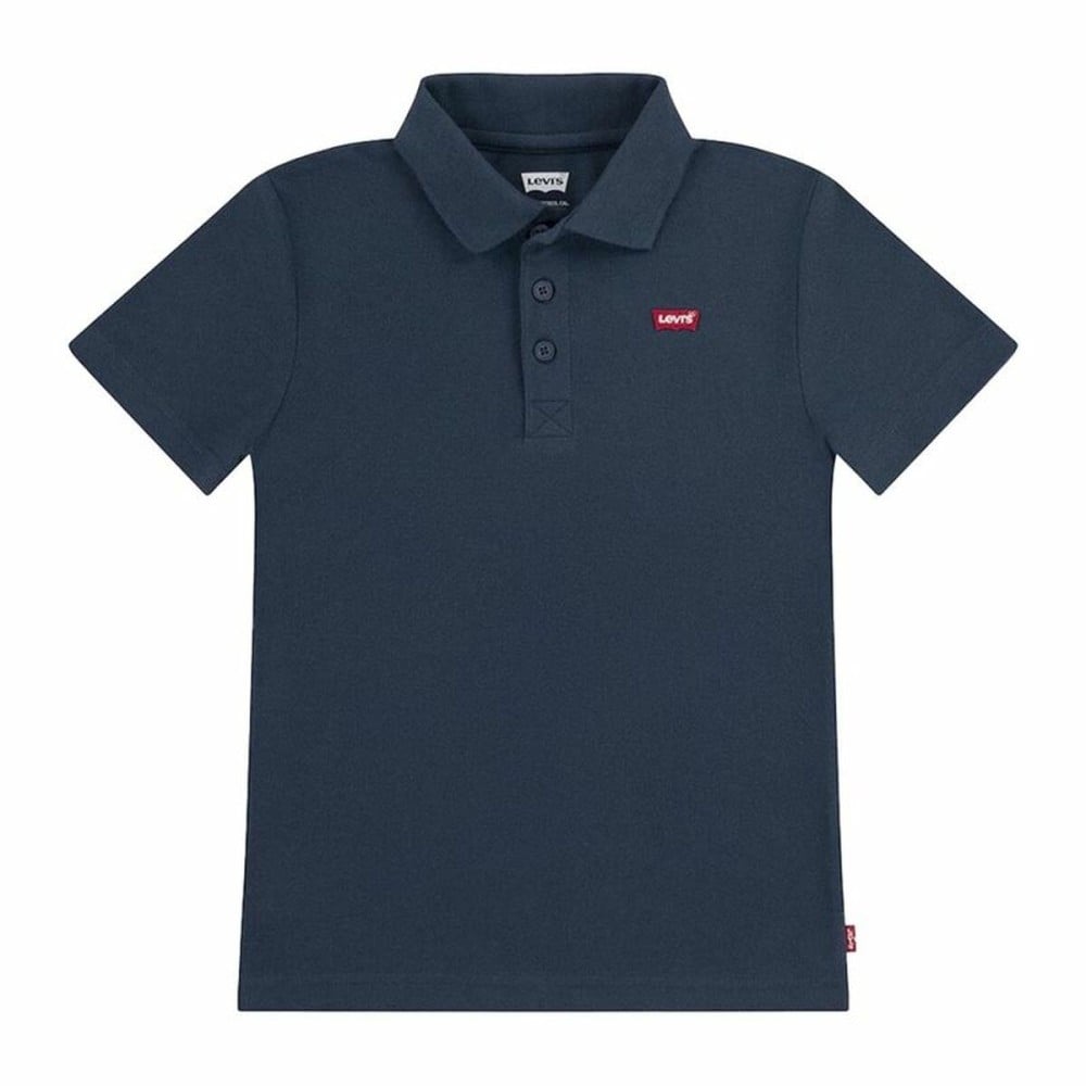 Jungen Kurzarm-Poloshirt Levi's Lvb Back Neck Tape Blau