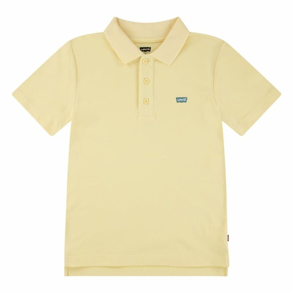 Jungen Kurzarm-Poloshirt Levi's Lvb Back Neck Tape Gelb
