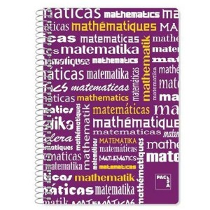 Notebook Pacsa Violet Din A4 4 Pieces 80 Sheets