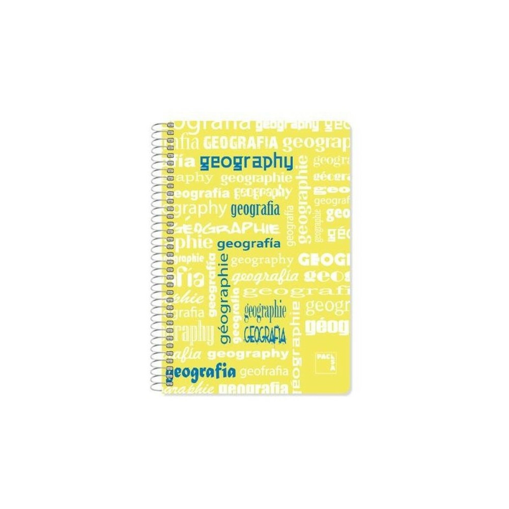 Cahier Pacsa Jaune Multicouleur Din A4 80 Volets 21,5 x 31,5 cm 4 Pièces