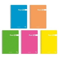 Notebook Pacsa FluorPAC Multicolour Din A4 80 Sheets 21,5 x 31,5 cm 5 Pieces