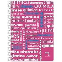 Cahier Pacsa Multicouleur Rose Din A4 80 Volets 21,5 x 31,5 cm 4 Pièces