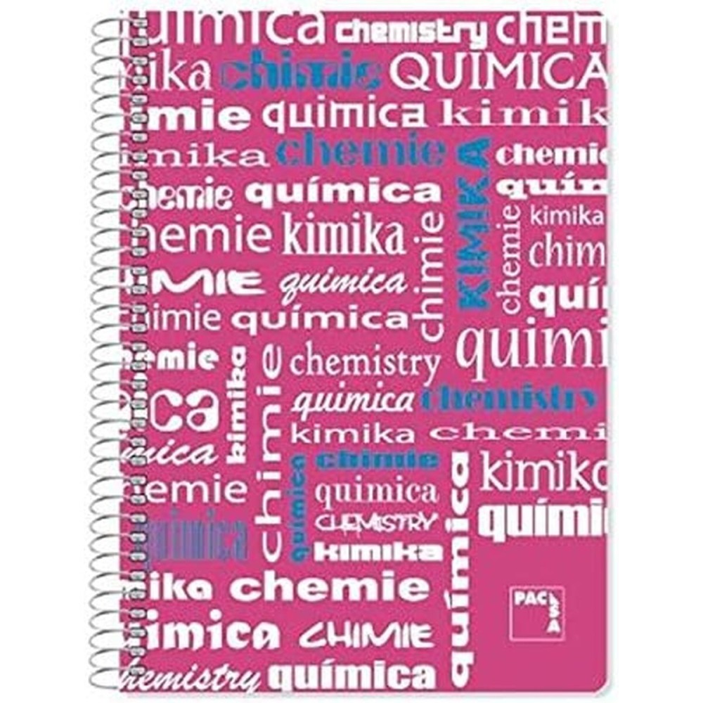 Cahier Pacsa Multicouleur Rose Din A4 80 Volets 21,5 x 31,5 cm 4 Pièces