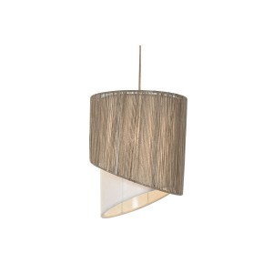 Deckenlampe Home ESPRIT Braun Jute Metall Schnur 40 x 40 x 50 cm