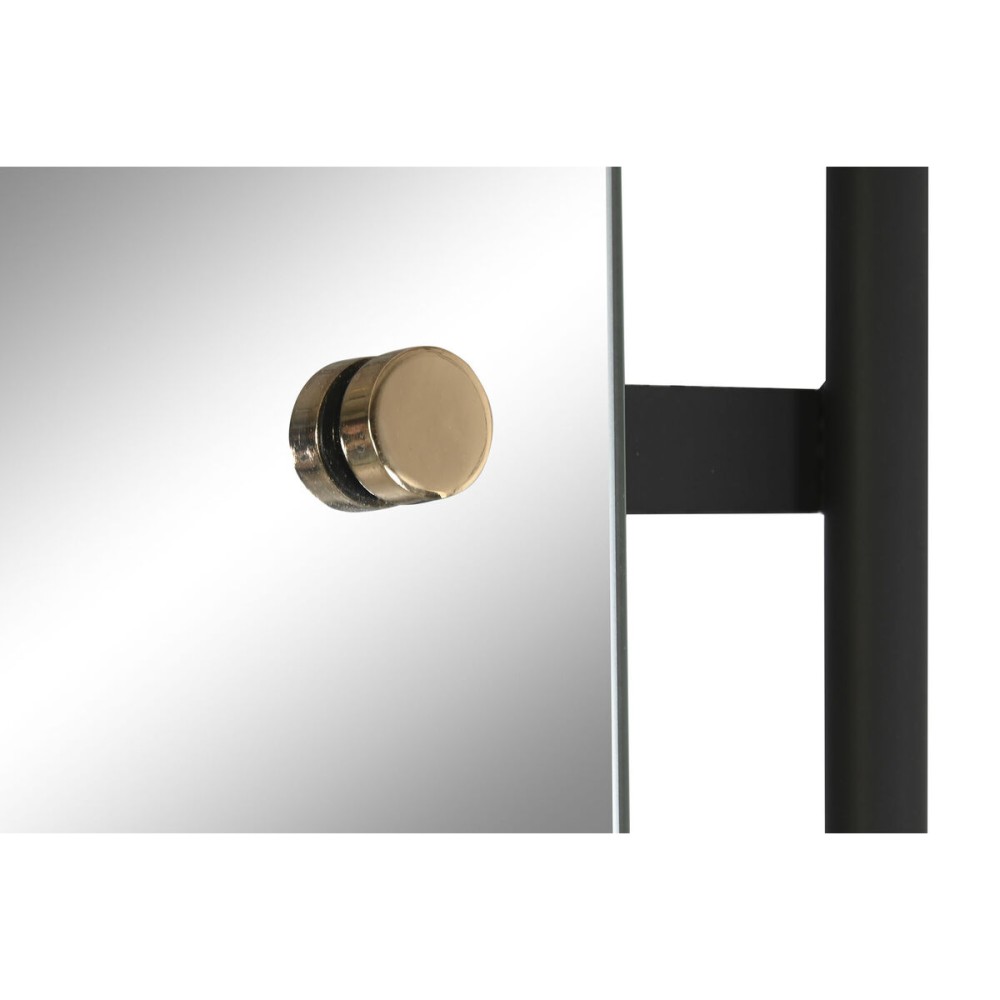 Miroir mural Home ESPRIT Noir Doré Moderne