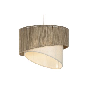 Deckenlampe Home ESPRIT Braun Jute Metall Schnur 60 x 60 x 50 cm