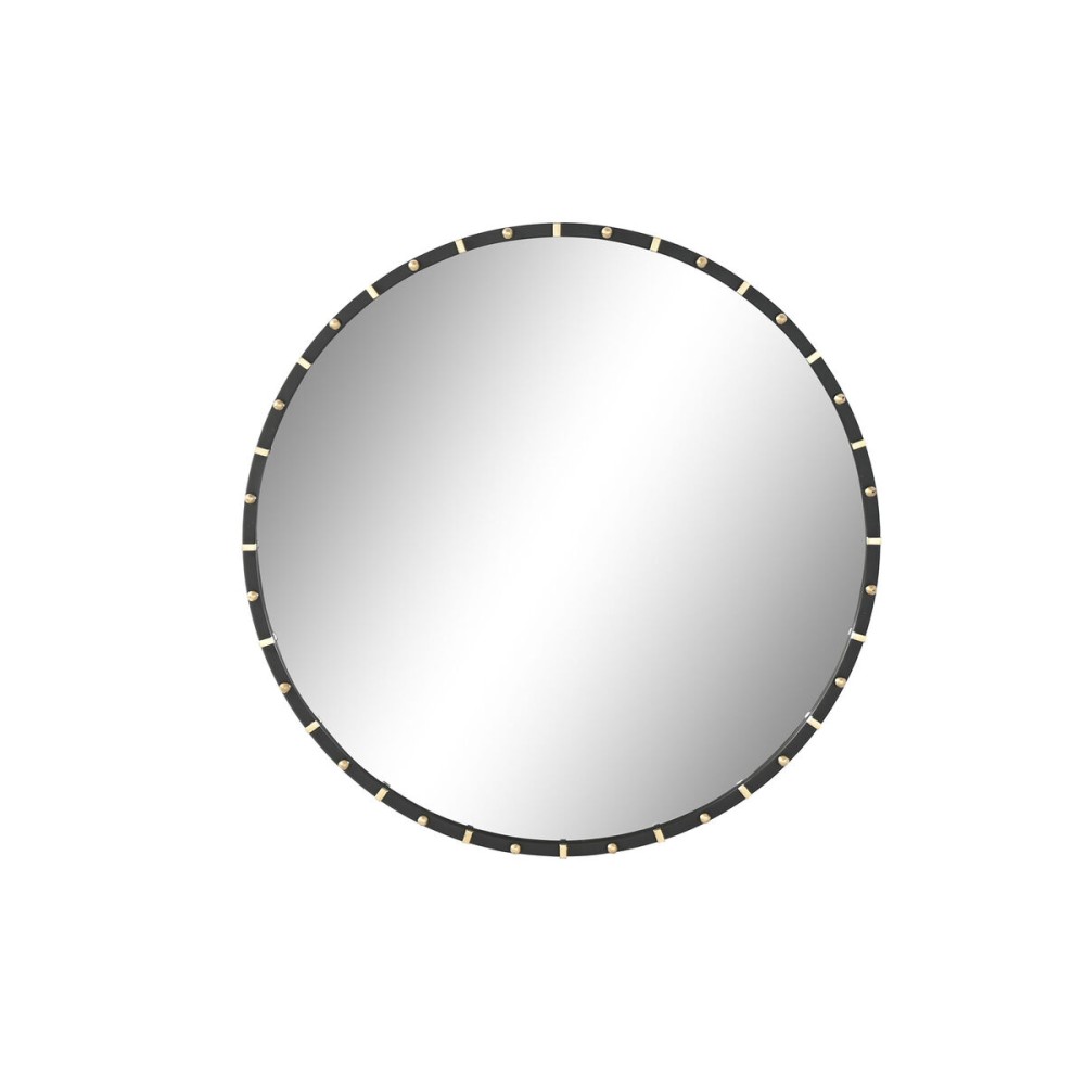 Wall mirror Home ESPRIT Black Golden Modern 90 x 3,5 x 90 cm