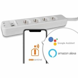 Steckdosenleiste mit 4 Steckdosen ohne Schalter SCS SENTINEL SmartPlug 240 V