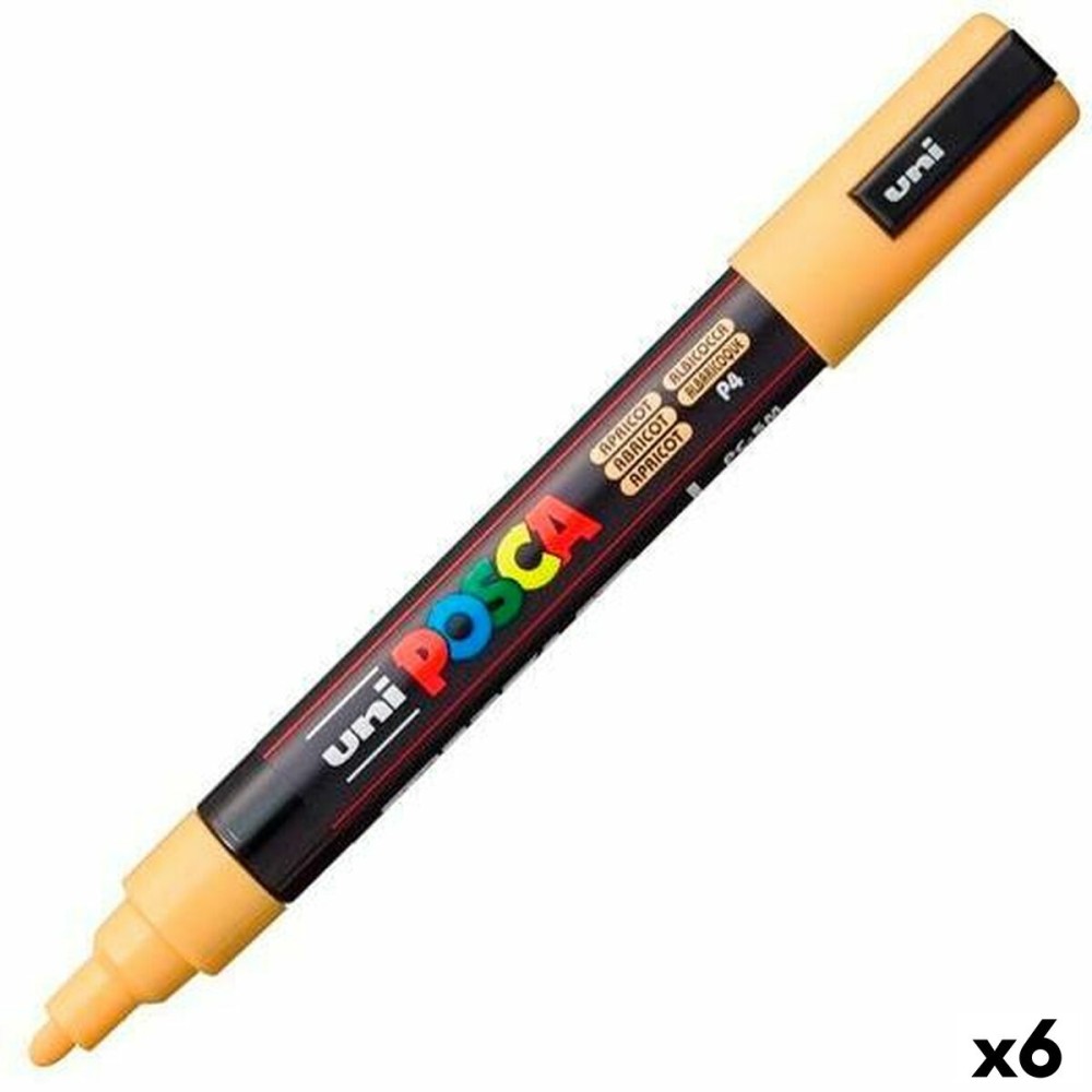 Marqueur POSCA PC-5M Abricot (6 Unités)