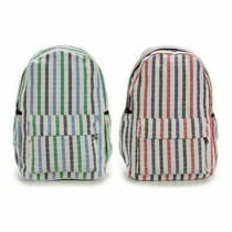 Schulrucksack Streifen Bunt 13 x 45 x 31 cm 12 Stück