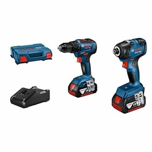 Bohrset und Zubehör BOSCH GDR 18V-200 + GSR 18V-55 + GBA 18V 2x4.0Ah + GAL 18V-40 18 V