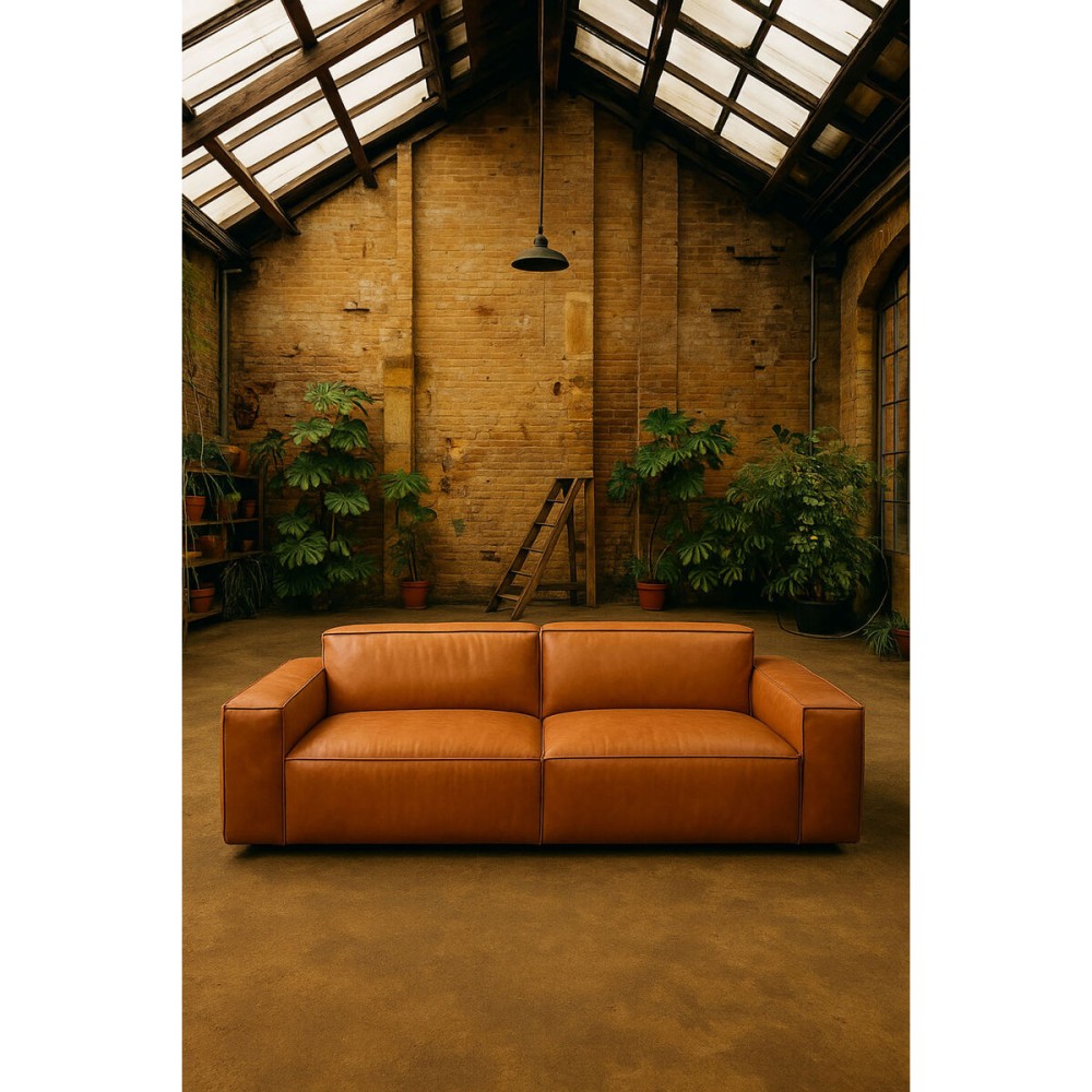 Sofa Home ESPRIT Brown Urban 214 X 94 X 77 CM