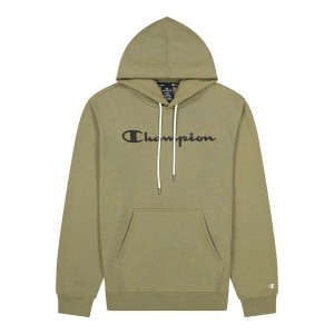 Sweat à capuche homme Champion Script Logo Print Marron