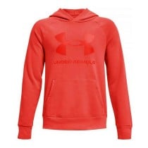 Jungen Sweater mit Kapuze Under Armour Rival Big Logo Rot