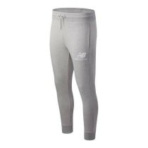 Pantalon de sport long New Balance Essential Stack Logo Gris Unisexe