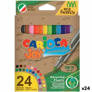 Ensemble de Marqueurs Carioca Joy Eco Family 24 Pièces Multicouleur (24 Unités)