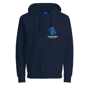 Sweat à capuche homme  JORPAL SWEAT HOOD FST  Jack & Jones 2310015  Blue marine