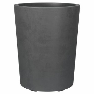 Cache-pot Deroma Millennium R Gris Anthracite Plastique Plastique recyclé Rond Vase