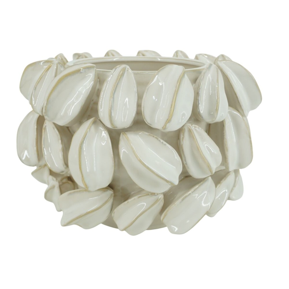 Tischdekoration Home ESPRIT Weiß grün Beige Steingut 30 x 30 x 19 cm