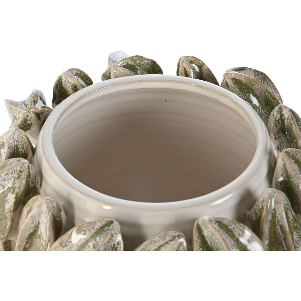 Centerpiece Home ESPRIT White Green Ceramic Stoneware 30 x 30 x 20 cm