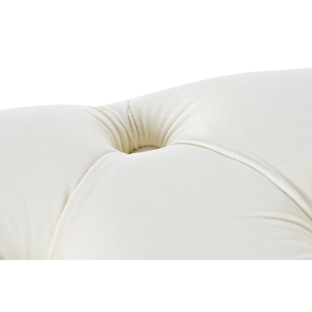 Banquette Home ESPRIT Crème Doré Polyester Métal 103 x 46 x 42 cm