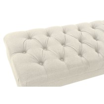 Hocker Home ESPRIT Creme Polyester Holz