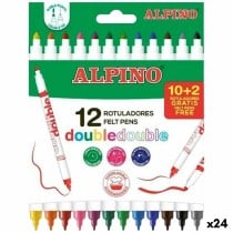 Marker-Set Alpino Double Bunt 12 Stücke (24 Stück)