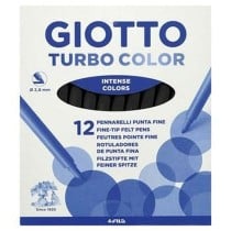 Marker-Set Giotto TURBO COLOR Schwarz 12 Stücke (100 Stück)