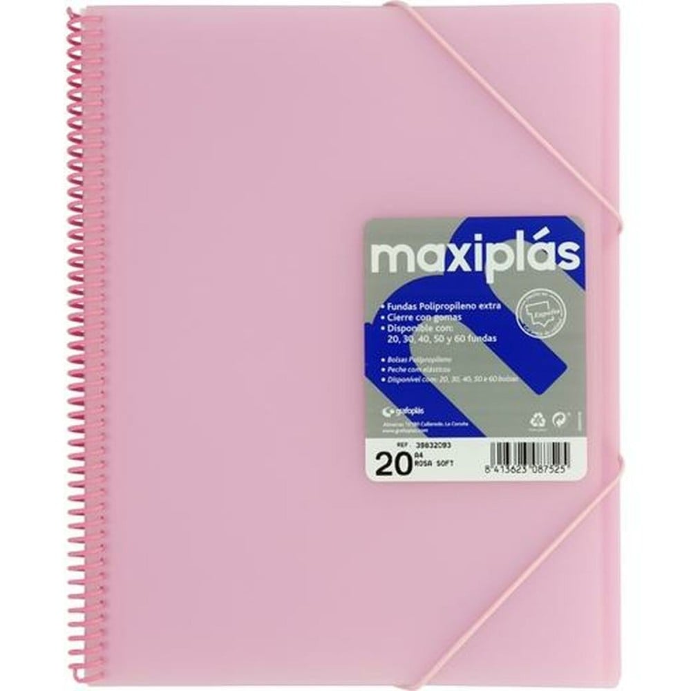 Classeur Grafoplas Rose clair A4