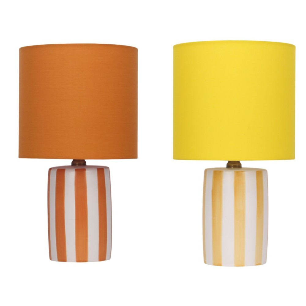 Tischlampe Home ESPRIT Gelb Orange (2 Stück)