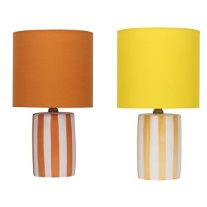 Tischlampe Home ESPRIT Gelb Orange (2 Stück)