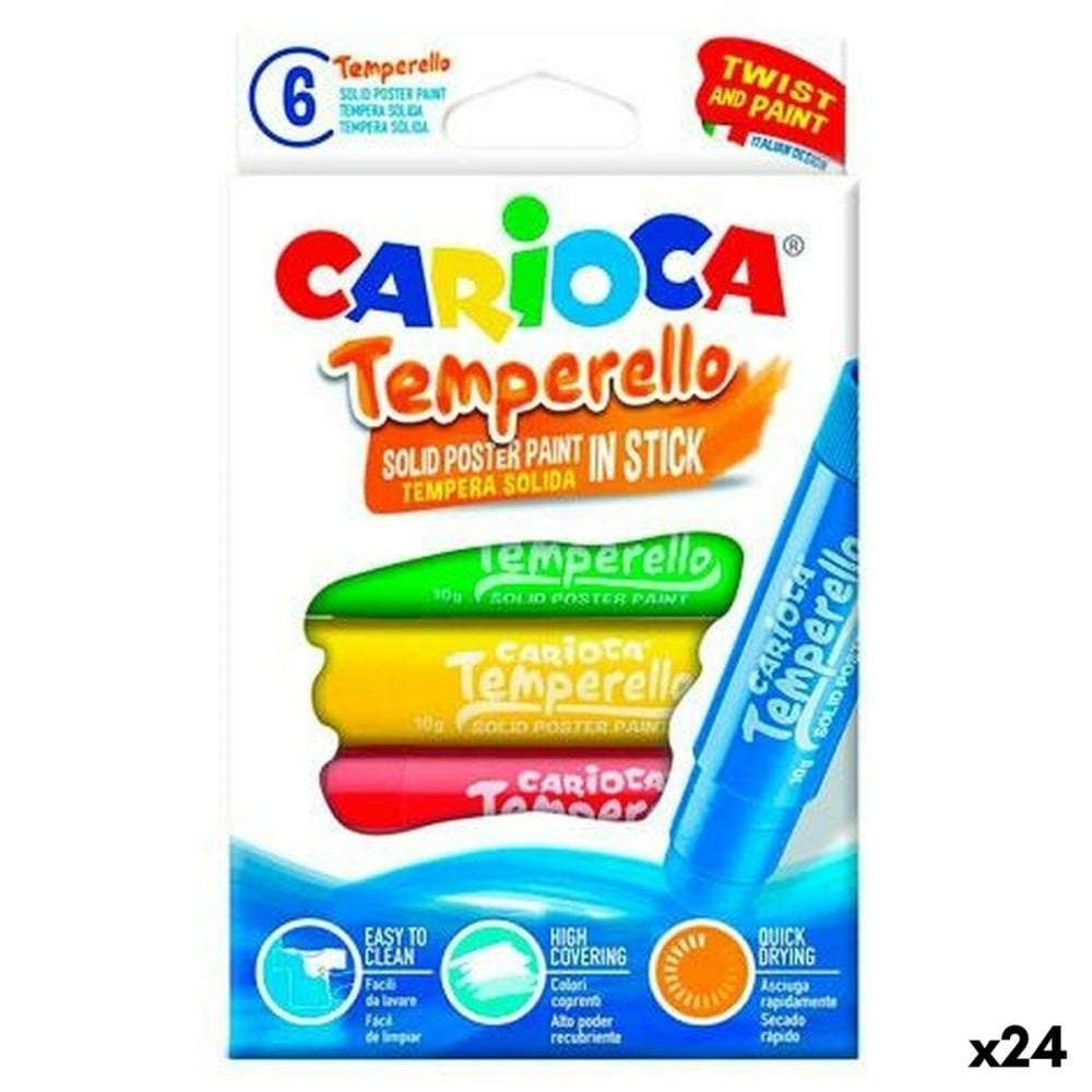 Tempera Carioca Temperello 6 Stücke (24 Stück)