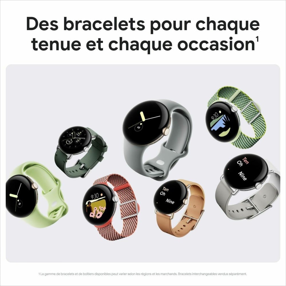 Montre intelligente Google 7762997 Noir 1,2" 1,6"