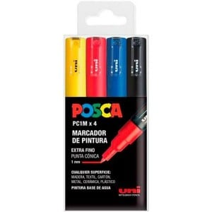 boîte de marqueurs POSCA PC-1M Multicouleur