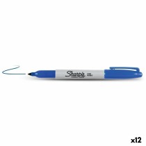 Permanent marker Sharpie Fine Point Blue (12 Units)