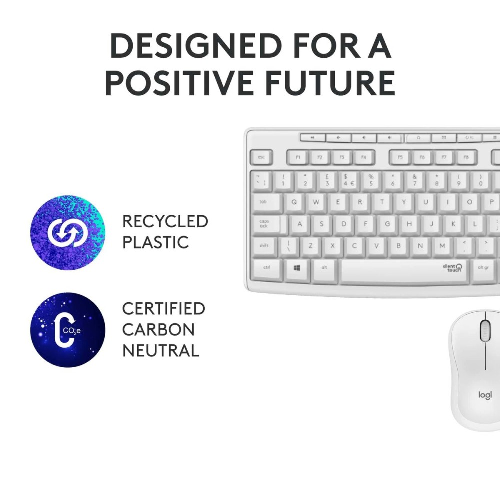 Clavier Logitech 920-009823 Blanc Espagnol Qwerty QWERTY Qwerty UK