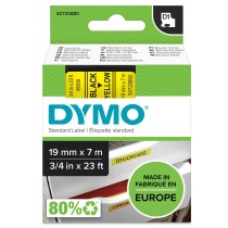 Ruban Laminé pour Etiqueteuses Dymo D1-19 45808 LabelManager™ Noir Jaune (5 Unités)