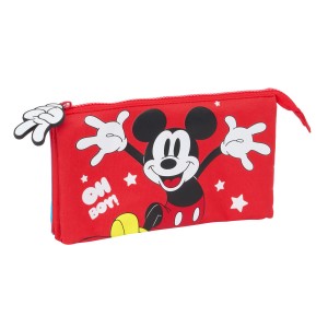 Zweifaches Mehrzweck-Etui Mickey Mouse Clubhouse Fantastic Blau Rot 22 x 12 x 3 cm