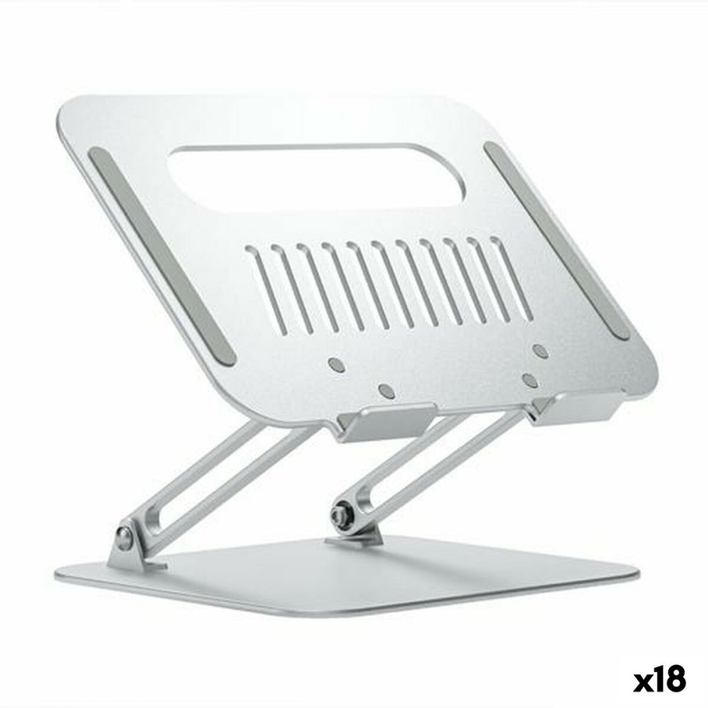 Laptop-Stand Aisens XL Aluminium Silberfarben 18 Stück