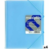 Classeur Grafoplas Bleu A4 (4 Unités)
