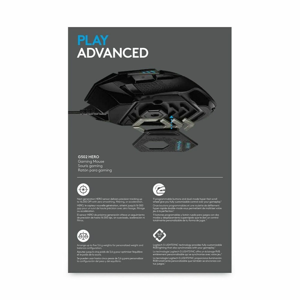 Souris Logitech 910-005471 Noir 16000 dpi 25600 dpi