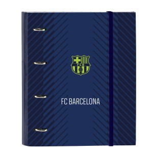 Reliure à anneaux F.C. Barcelona Blue marine 27 x 32 x 3.5 cm