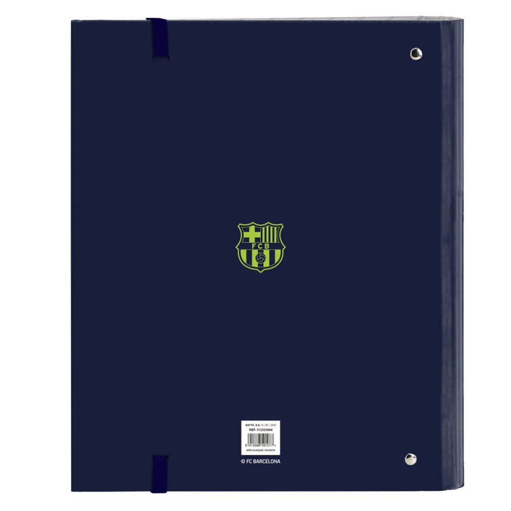 Reliure à anneaux F.C. Barcelona Blue marine 27 x 32 x 3.5 cm