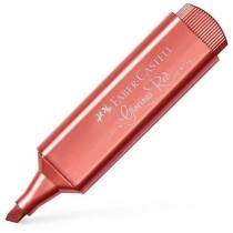 Marqueur Faber-Castell Textliner 46 métallique Rouge (10 Unités)