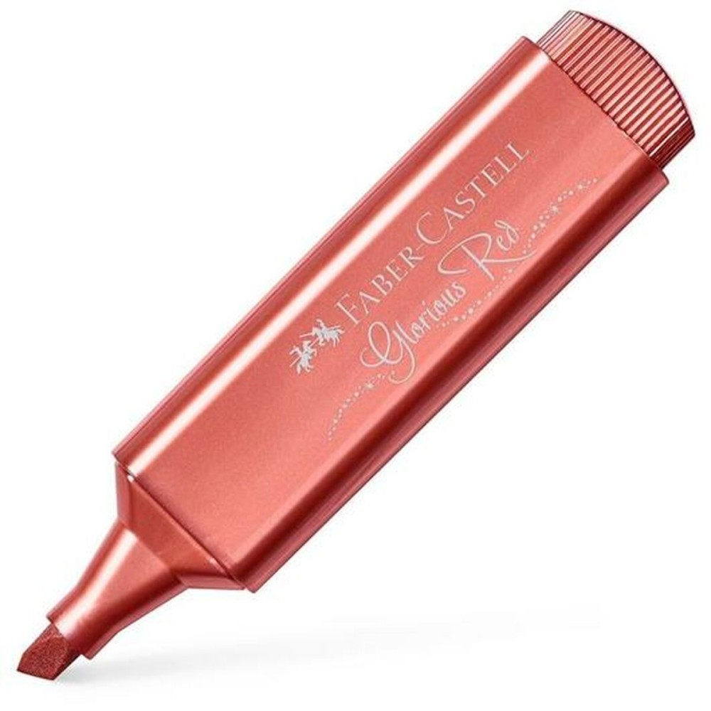 Marker Faber-Castell Textliner 46 metall Rot (10 Stück)