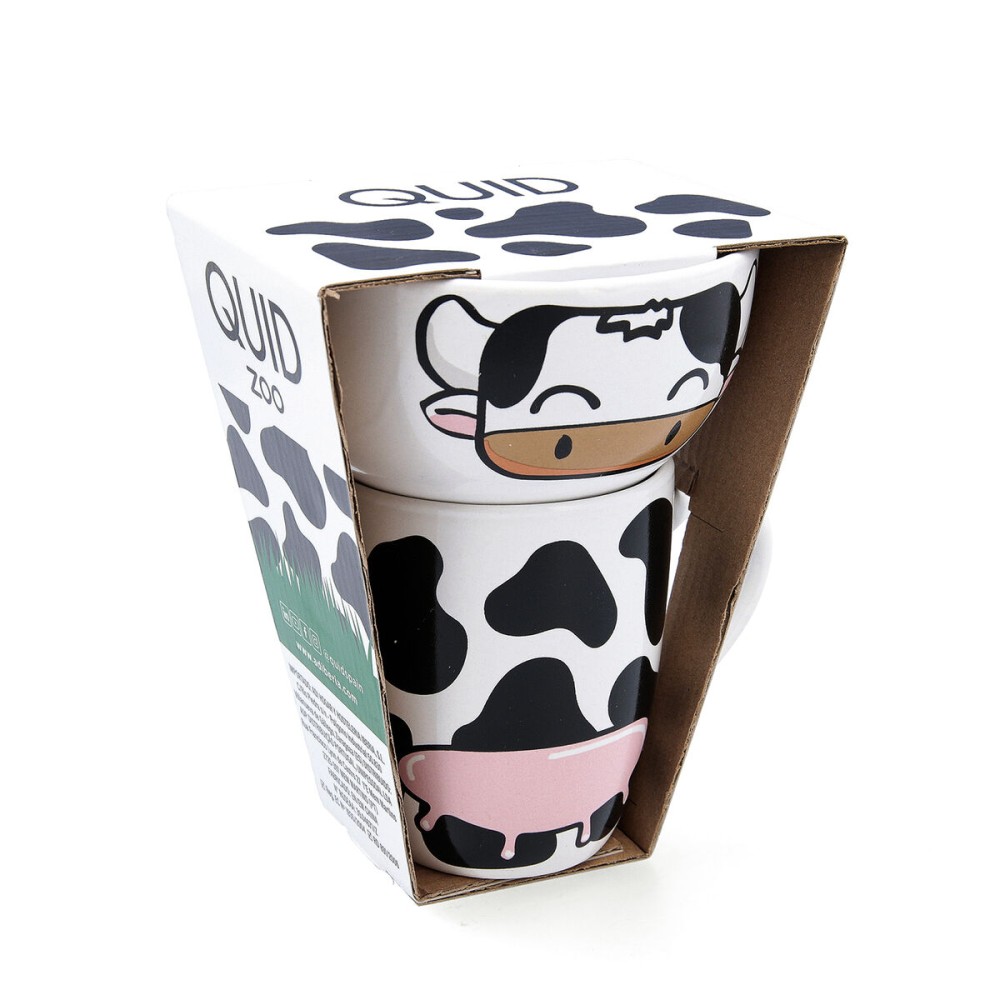 Set of Mugs Quid Zoo Multicolour Ceramic Cow