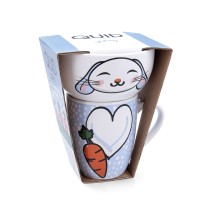 Lot de tasses Quid Zoo Multicouleur Céramique Lapin