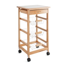 Multi-purpose Cart Quid Garbo Brown Wood 37 x 37 x 76 cm